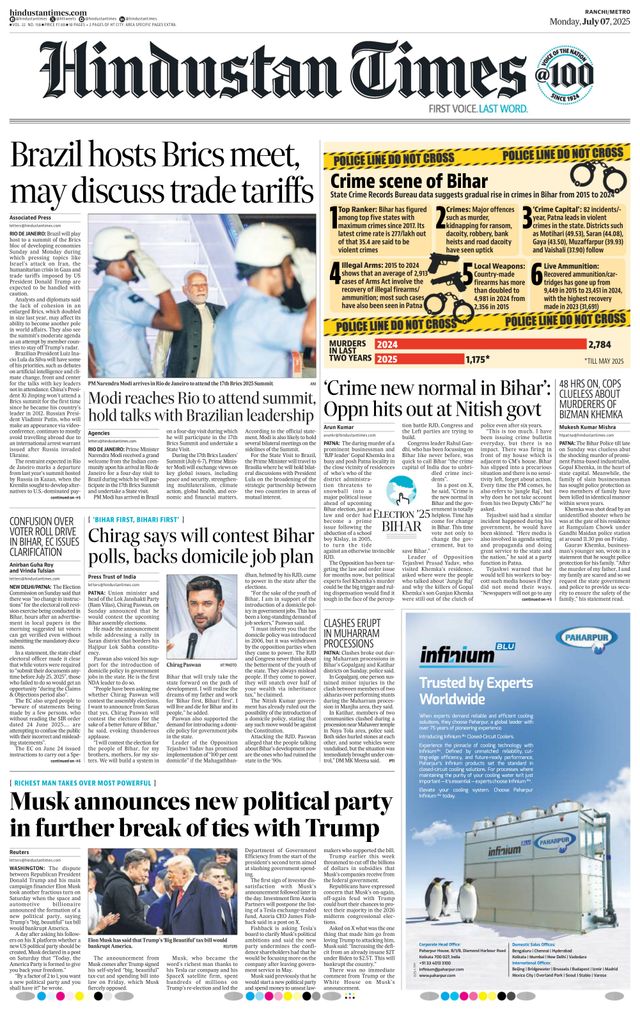 Hindustan Times Ranchi