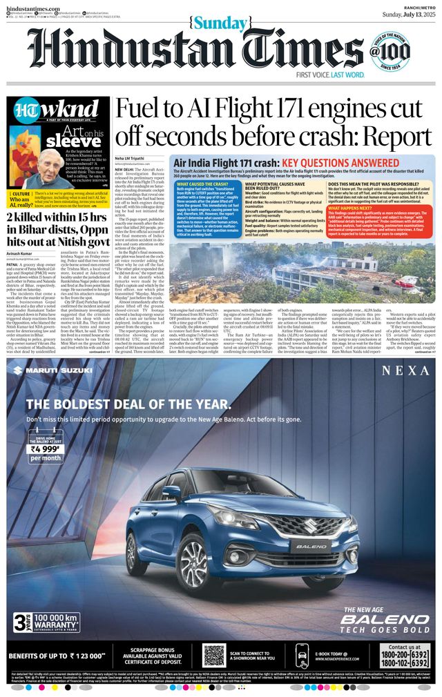 Hindustan Times Ranchi