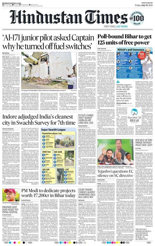 Hindustan Times Ranchi