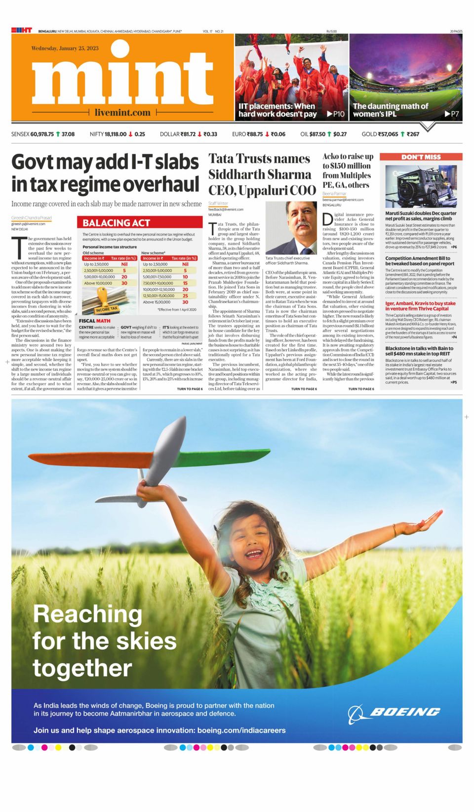 Mint BangaloreJanuary 25, 2023 Newspaper Get your Digital Subscription
