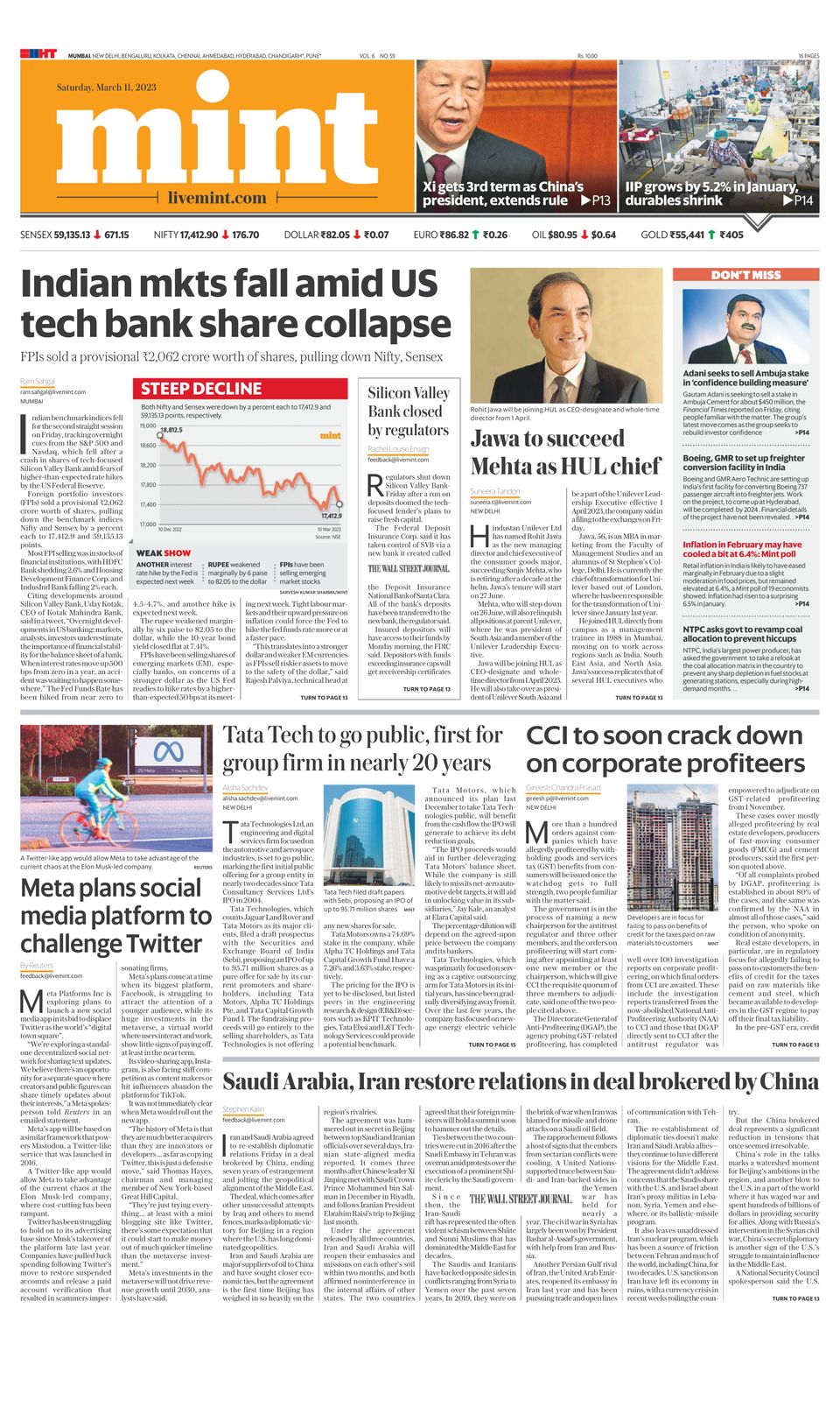 Mint Mumbai-March 11, 2023 Newspaper - Get your Digital Subscription