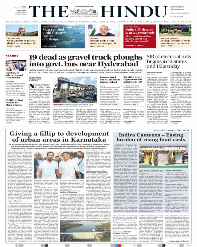 The Hindu Bangalore