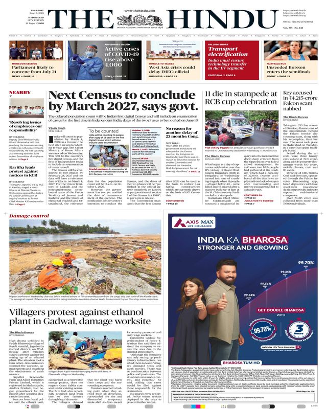 The Hindu Hyderabad
