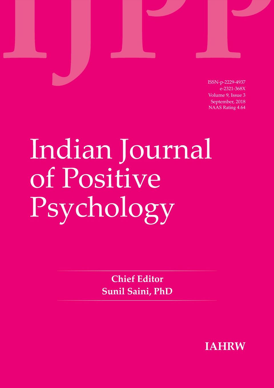 Indian Journal of Positive Psychology Magazine