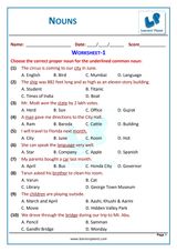 Nouns - Workbook