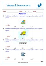 Vowel &amp; Consonants-Workbook