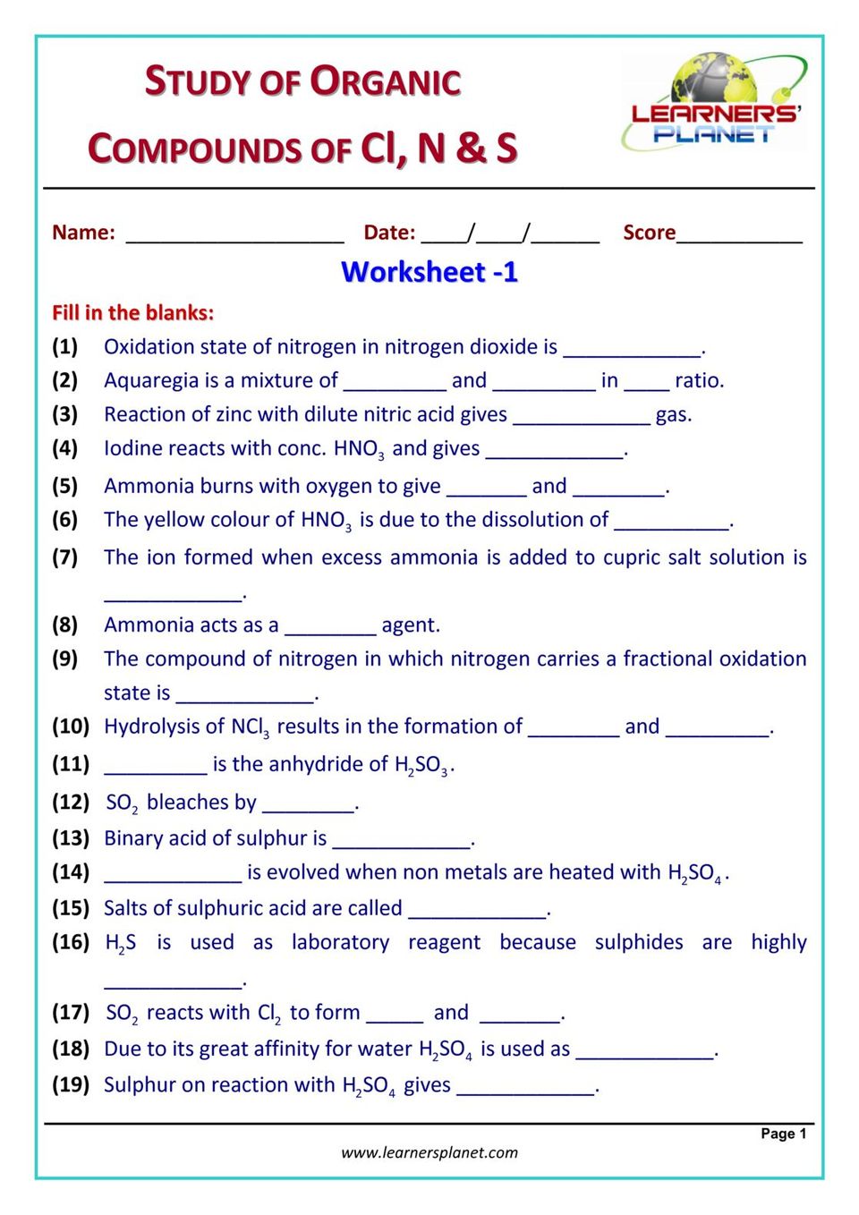 grade-10-chemistry-olympiad-study-of-organic-compounds-of-cl-n-s