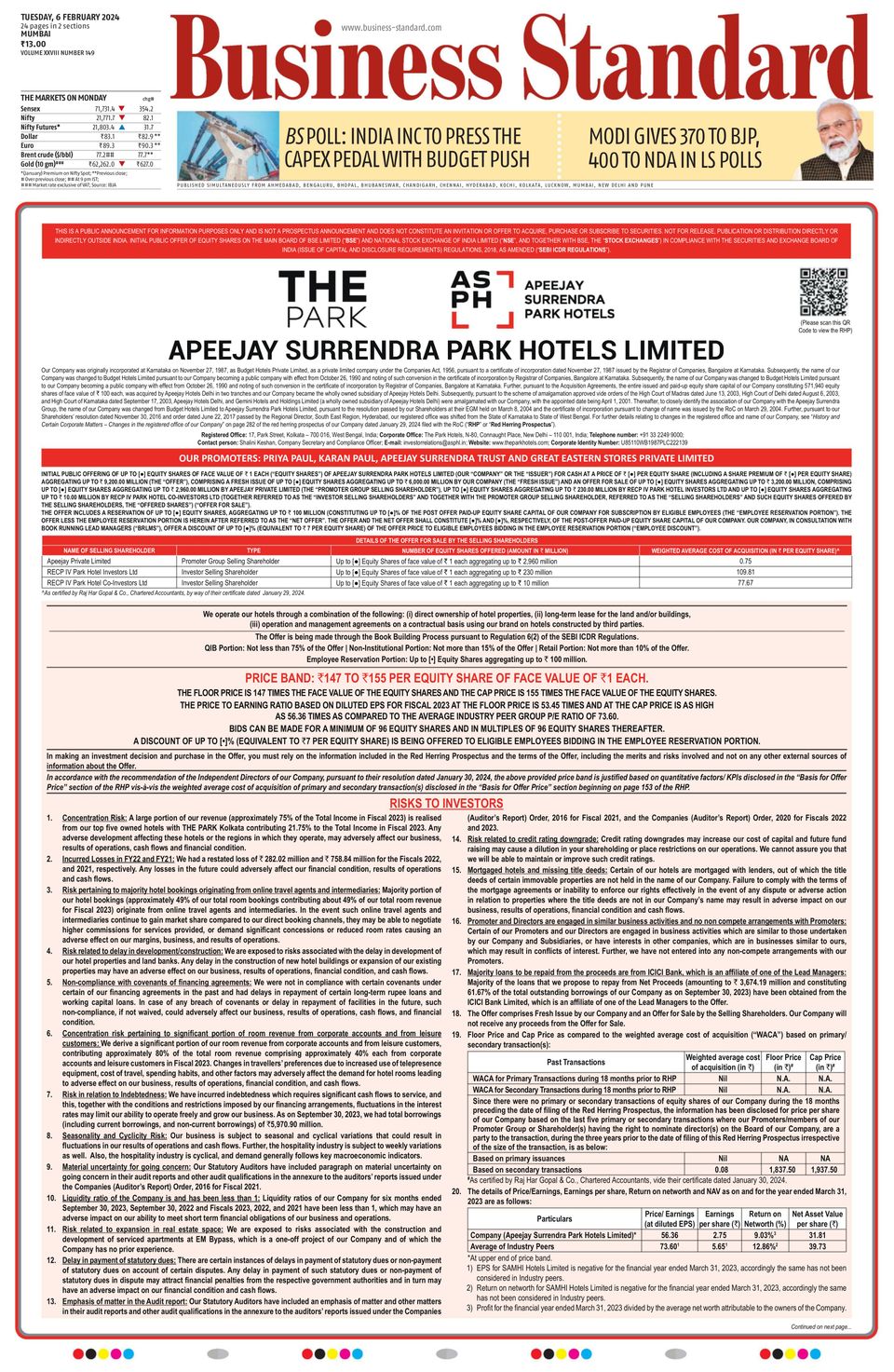 Business Standard Get digital access to Business Standard - February 06, 2024 issue ...