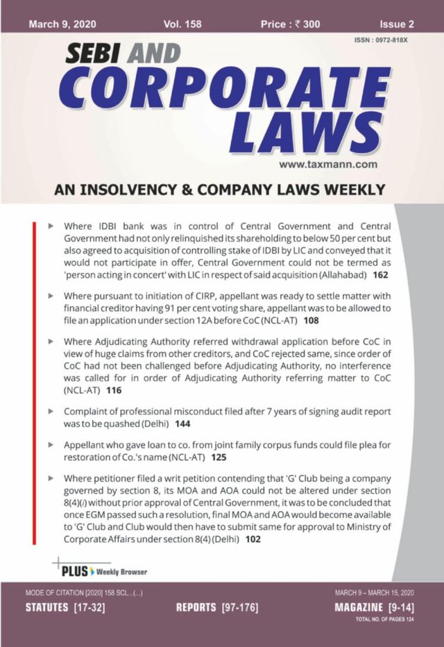 SEBI and Corporate Laws