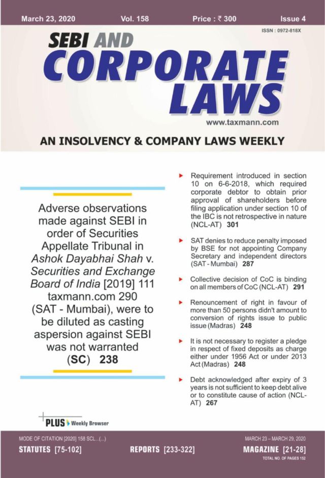SEBI and Corporate Laws