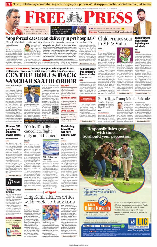 The Free Press Journal - Bhopal