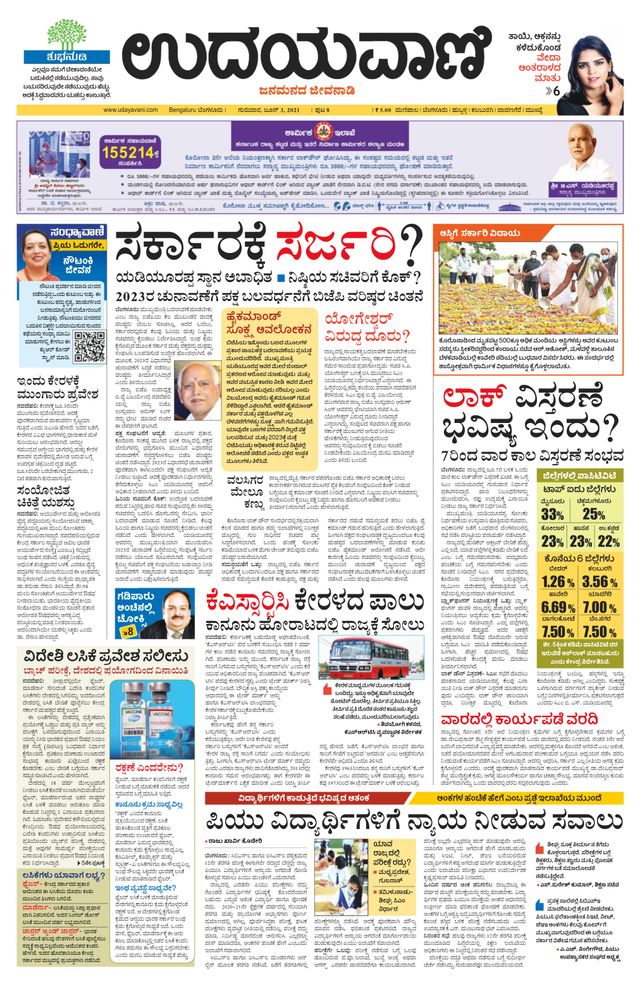 Udayavani - Kannada Daily Bangalore