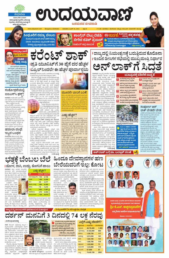 Udayavani - Kannada Daily Bangalore