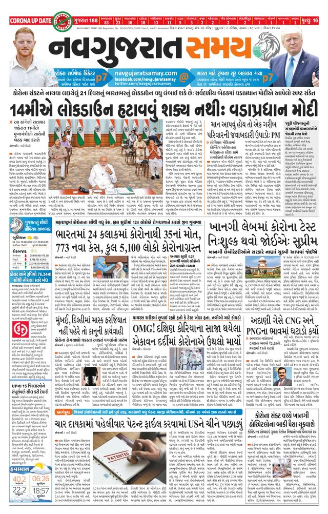 Navgujarat Samay Ahmedabad