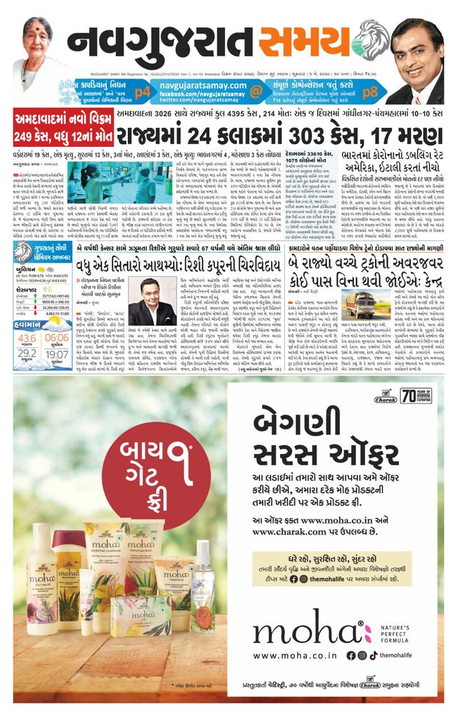 Navgujarat Samay Ahmedabad