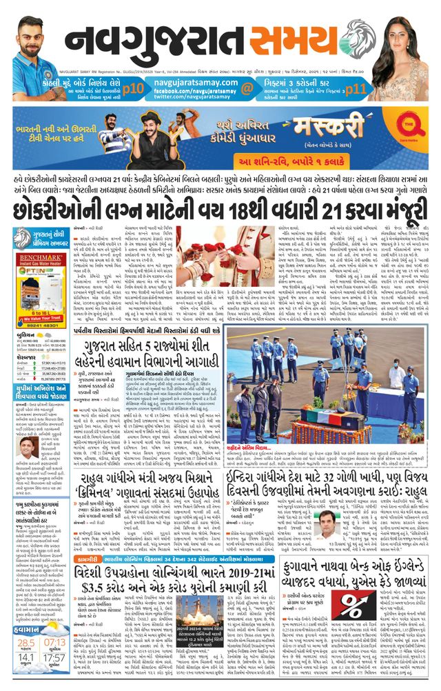 Navgujarat Samay Ahmedabad