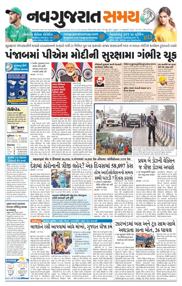 Navgujarat Samay Ahmedabad
