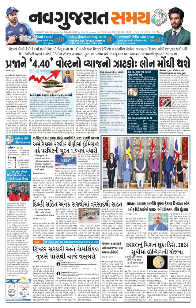 Navgujarat Samay Ahmedabad