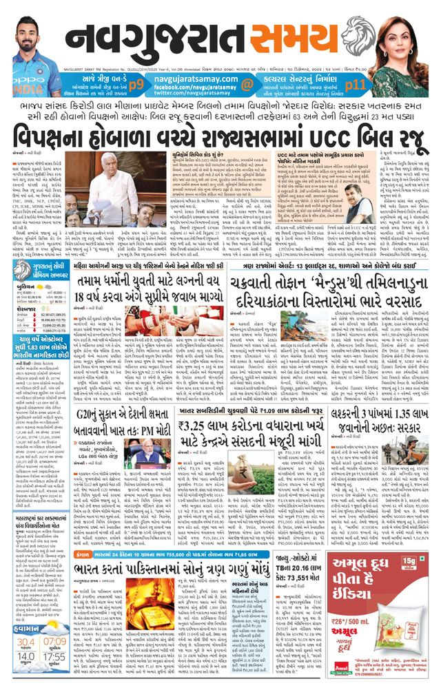 Navgujarat Samay Ahmedabad