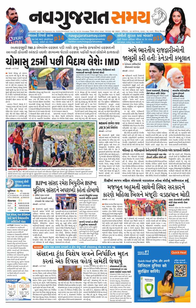 Navgujarat Samay Ahmedabad