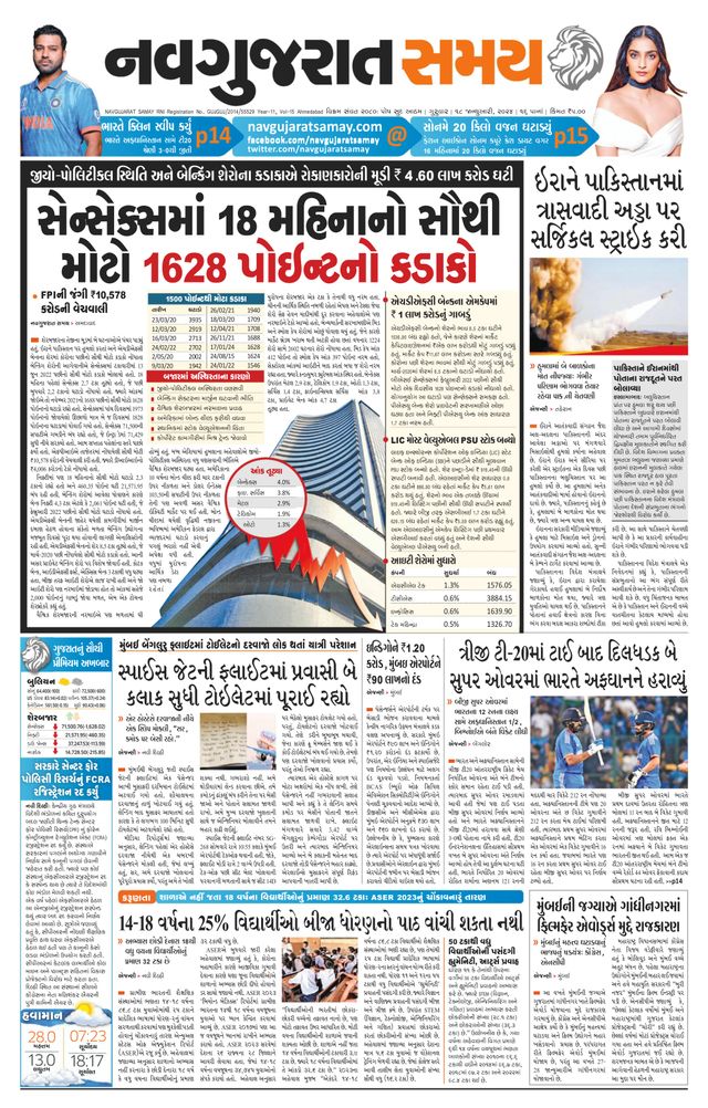 Navgujarat Samay Ahmedabad
