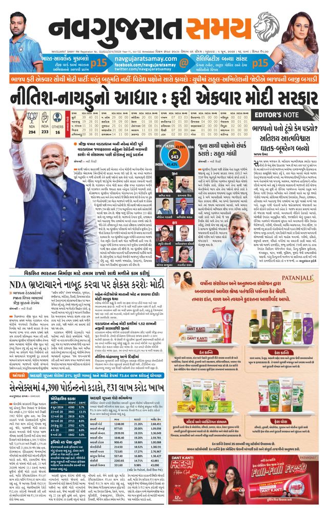 Navgujarat Samay Ahmedabad