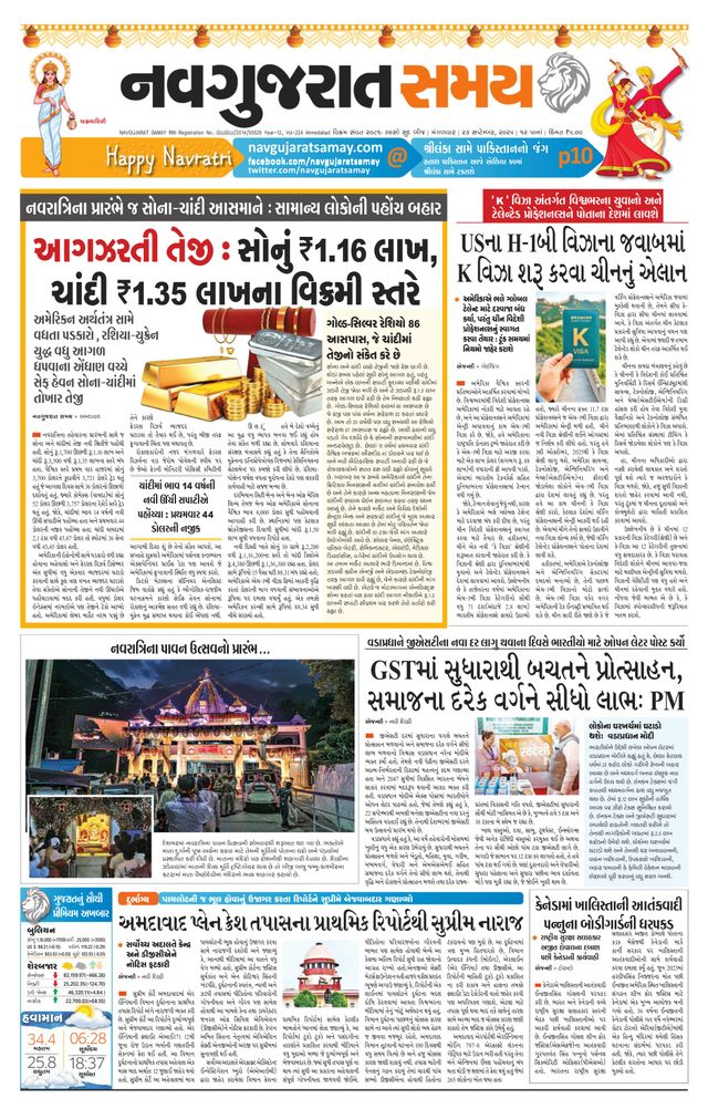 Navgujarat Samay Ahmedabad