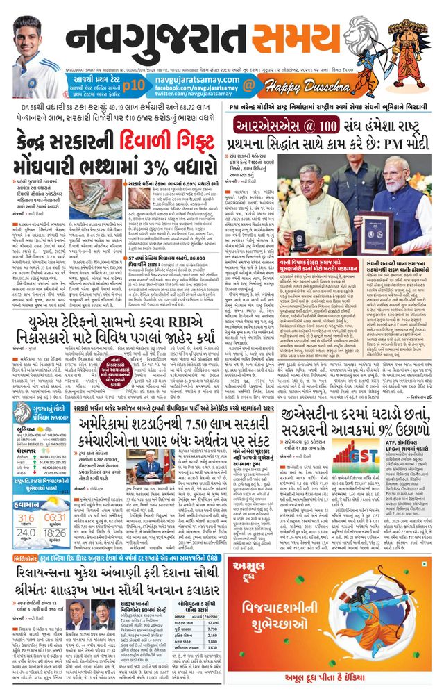 Navgujarat Samay Ahmedabad