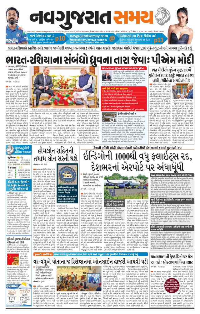 Navgujarat Samay Ahmedabad