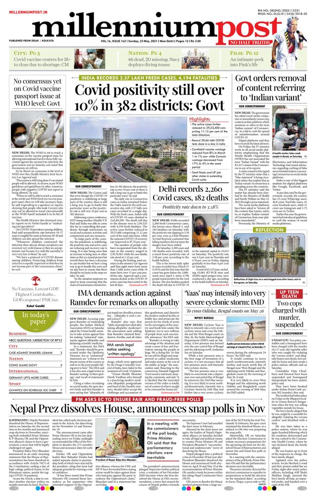 Millennium Post Delhi