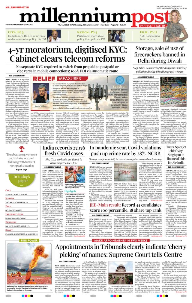 Millennium Post Delhi