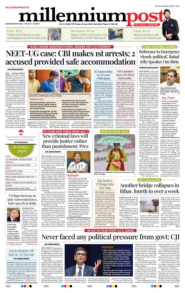 Millennium Post Delhi