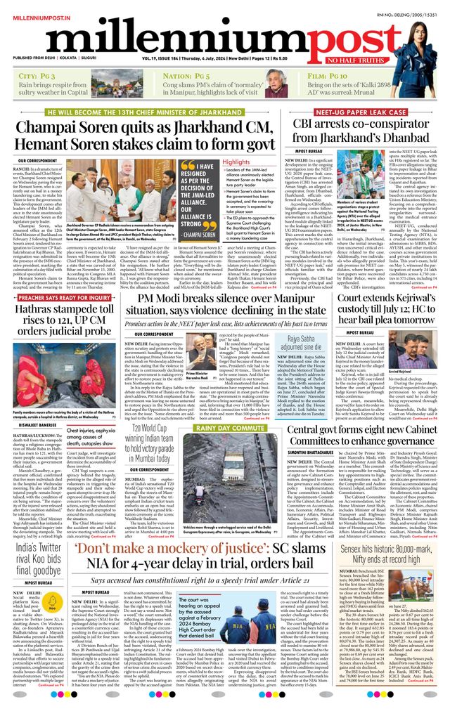 Millennium Post Delhi