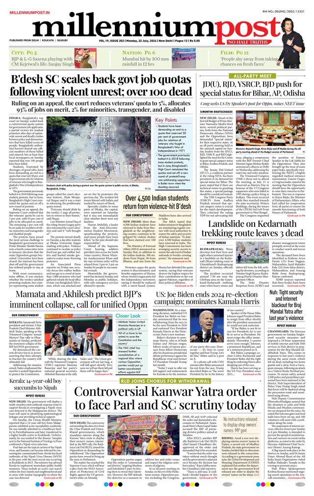 Millennium Post Delhi