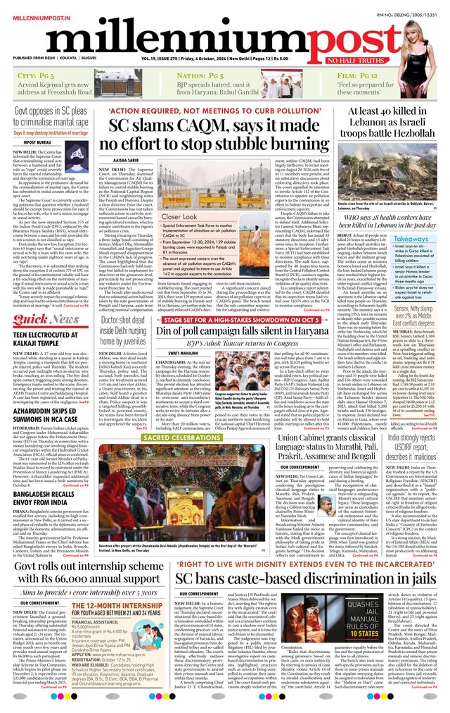Millennium Post Delhi