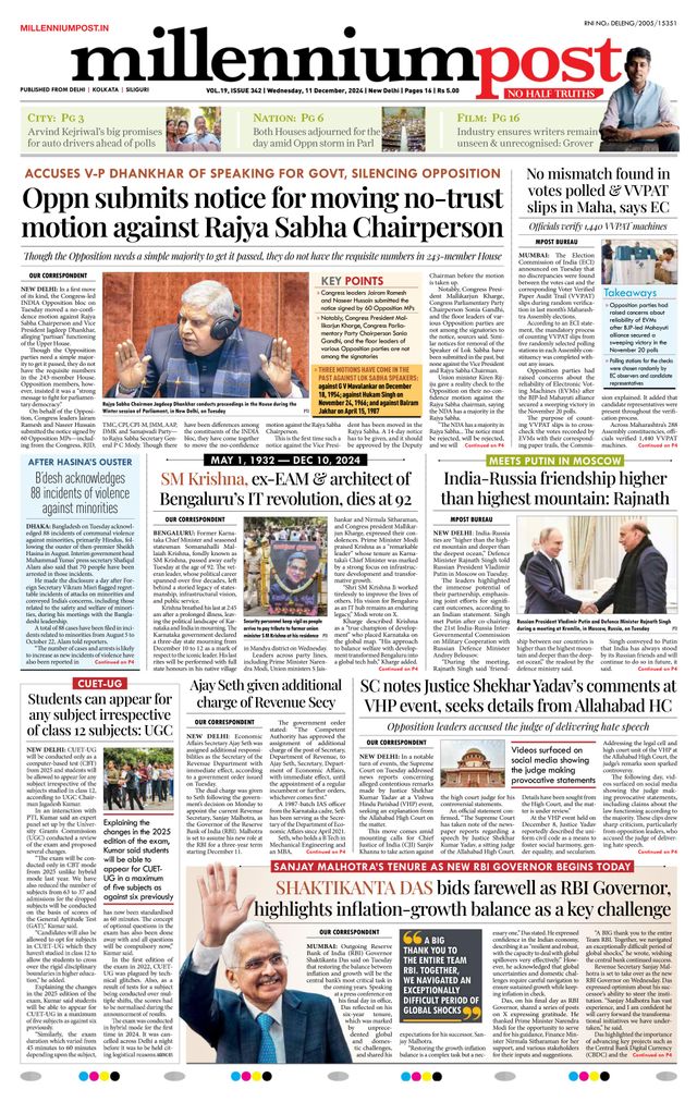 Millennium Post Delhi