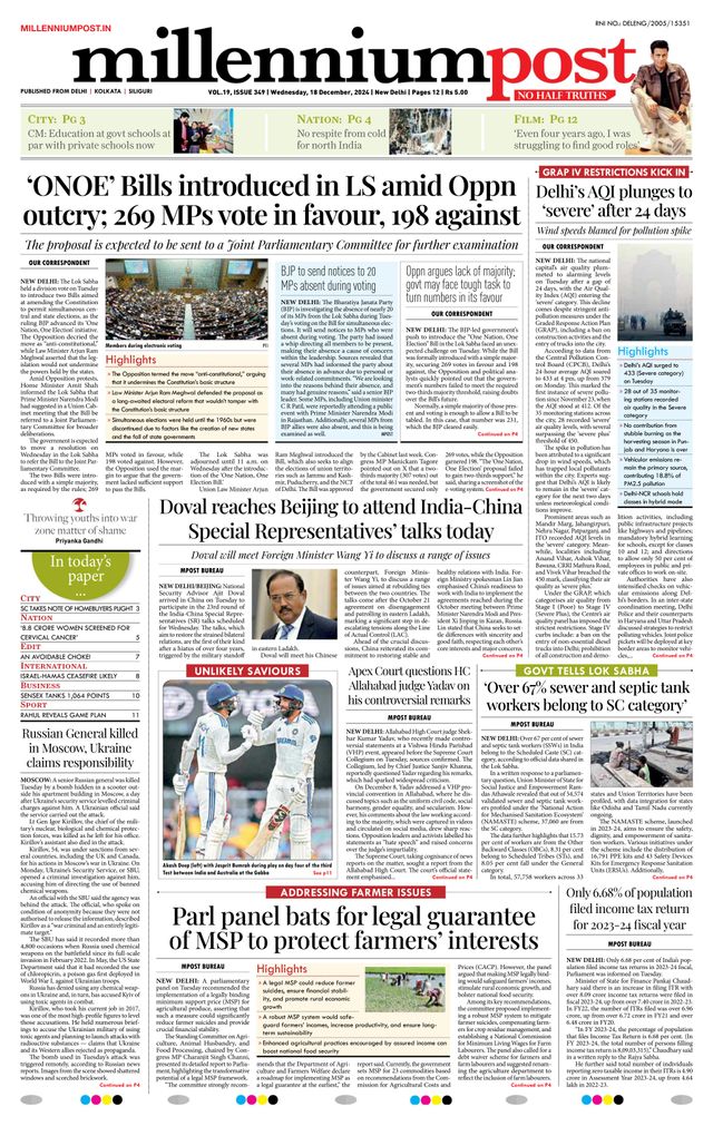 Millennium Post Delhi