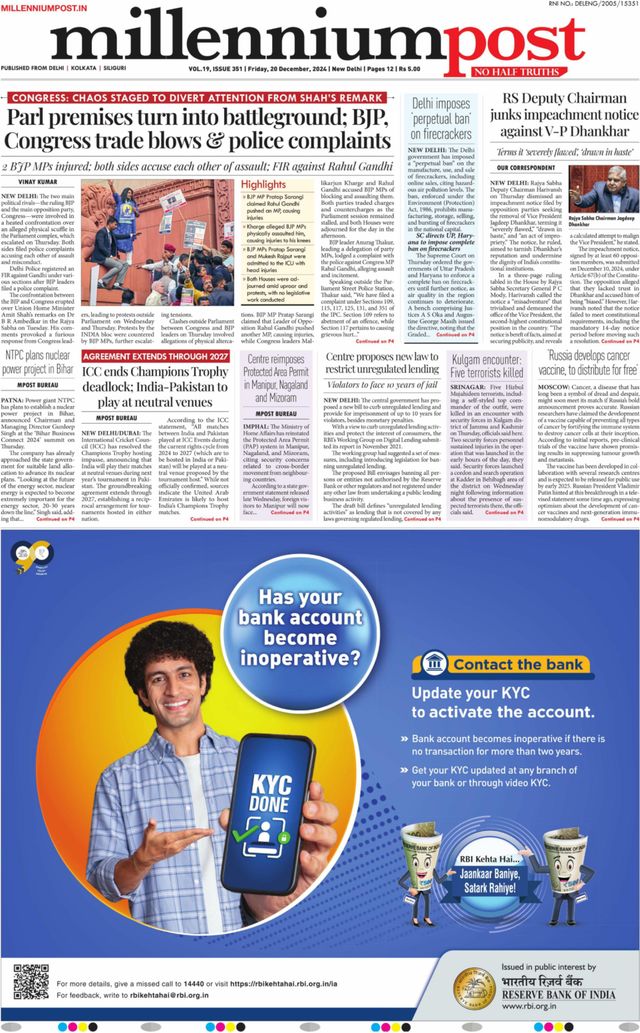 Millennium Post Delhi