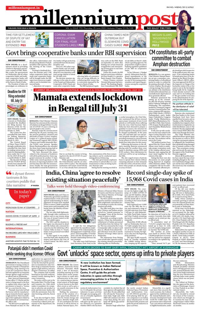 Millennium Post Kolkata