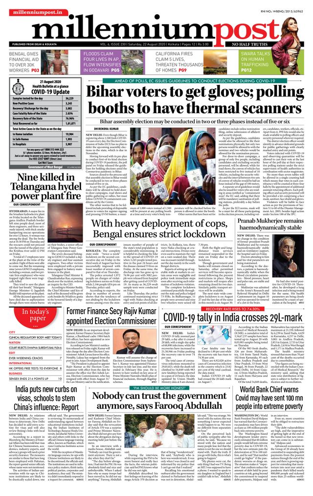 Millennium Post Kolkata