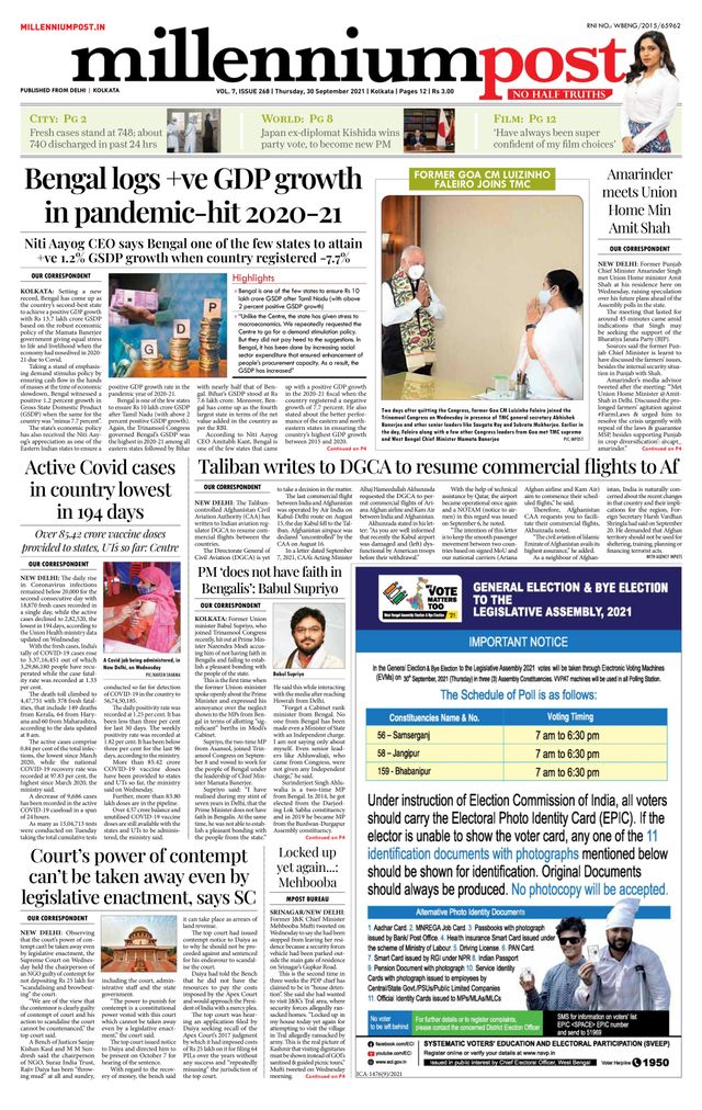 Millennium Post Kolkata