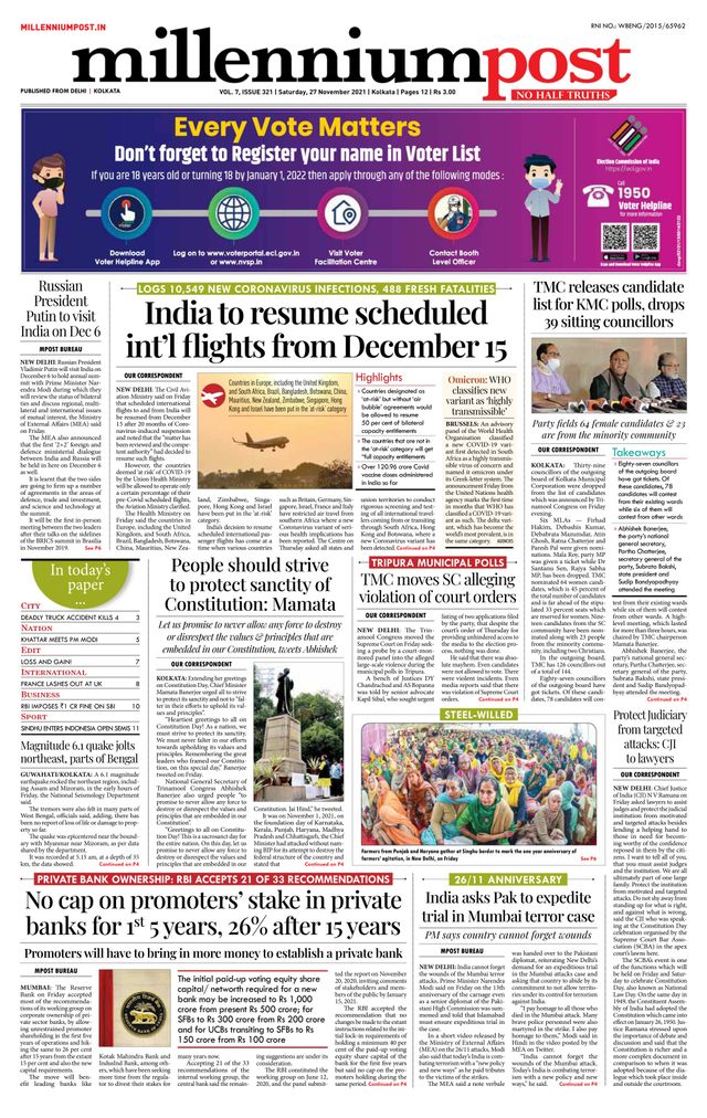 Millennium Post Kolkata