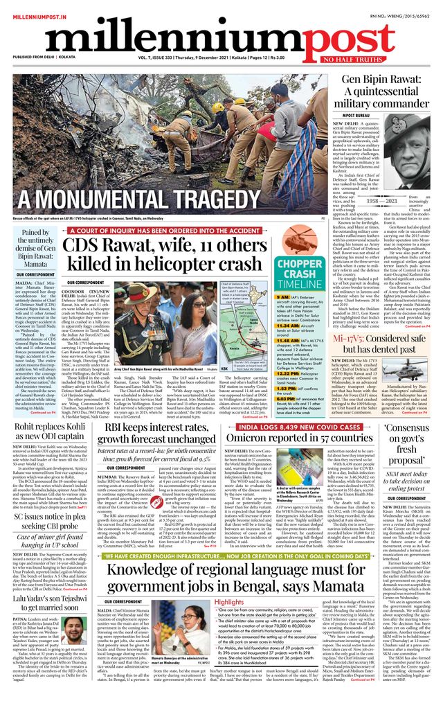 Millennium Post Kolkata