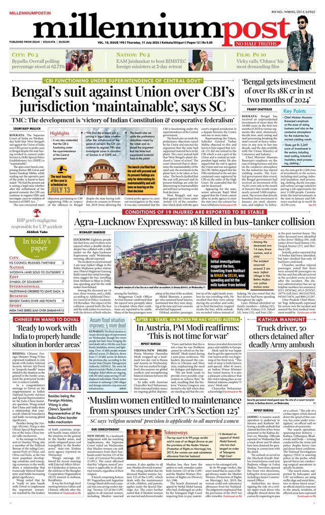 Millennium Post Kolkata