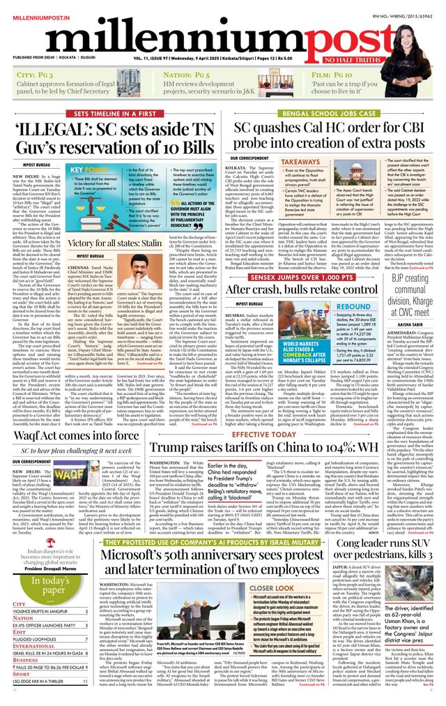 Millennium Post Kolkata