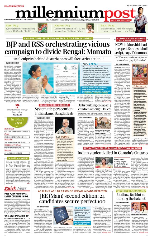 Millennium Post Kolkata