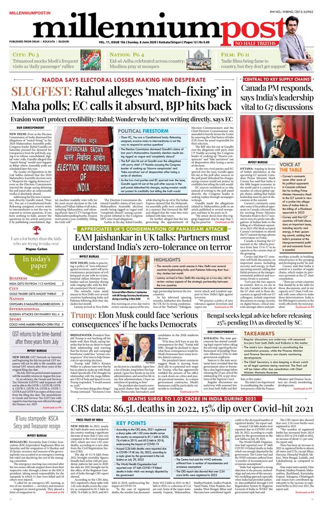 Millennium Post Kolkata