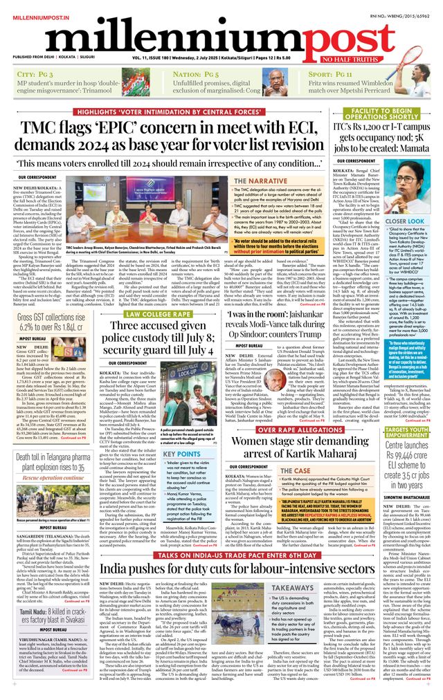 Millennium Post Kolkata