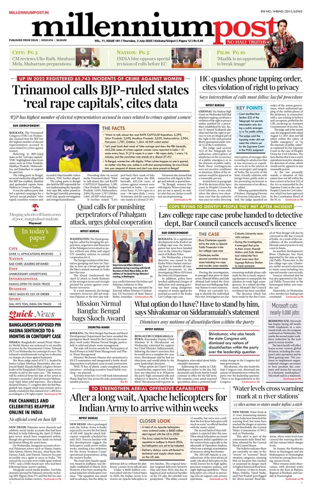 Millennium Post Kolkata
