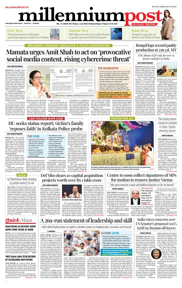 Millennium Post Kolkata